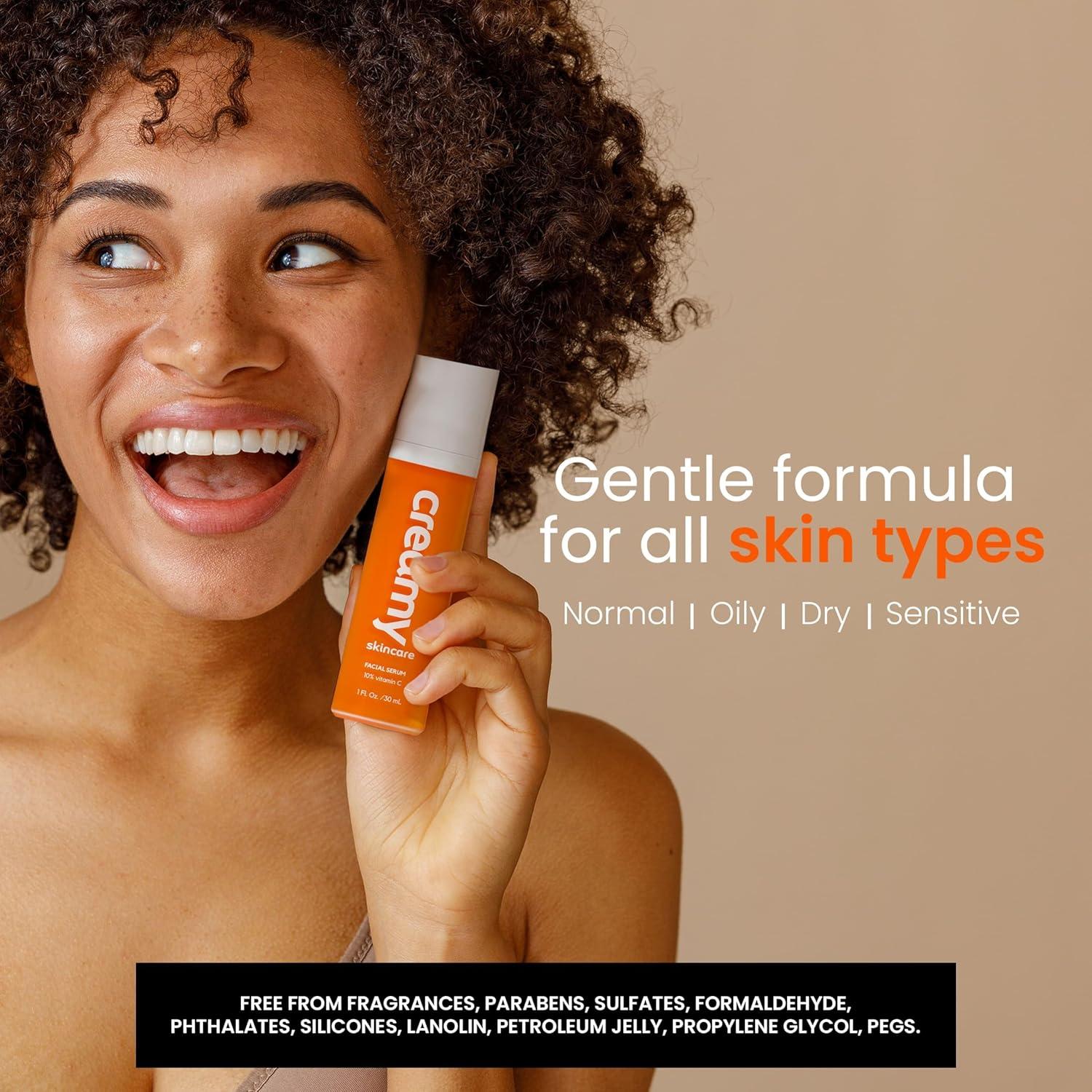 Suero Facial Cremoso de Vitamina C 10% - 30ml Antienvejecimiento