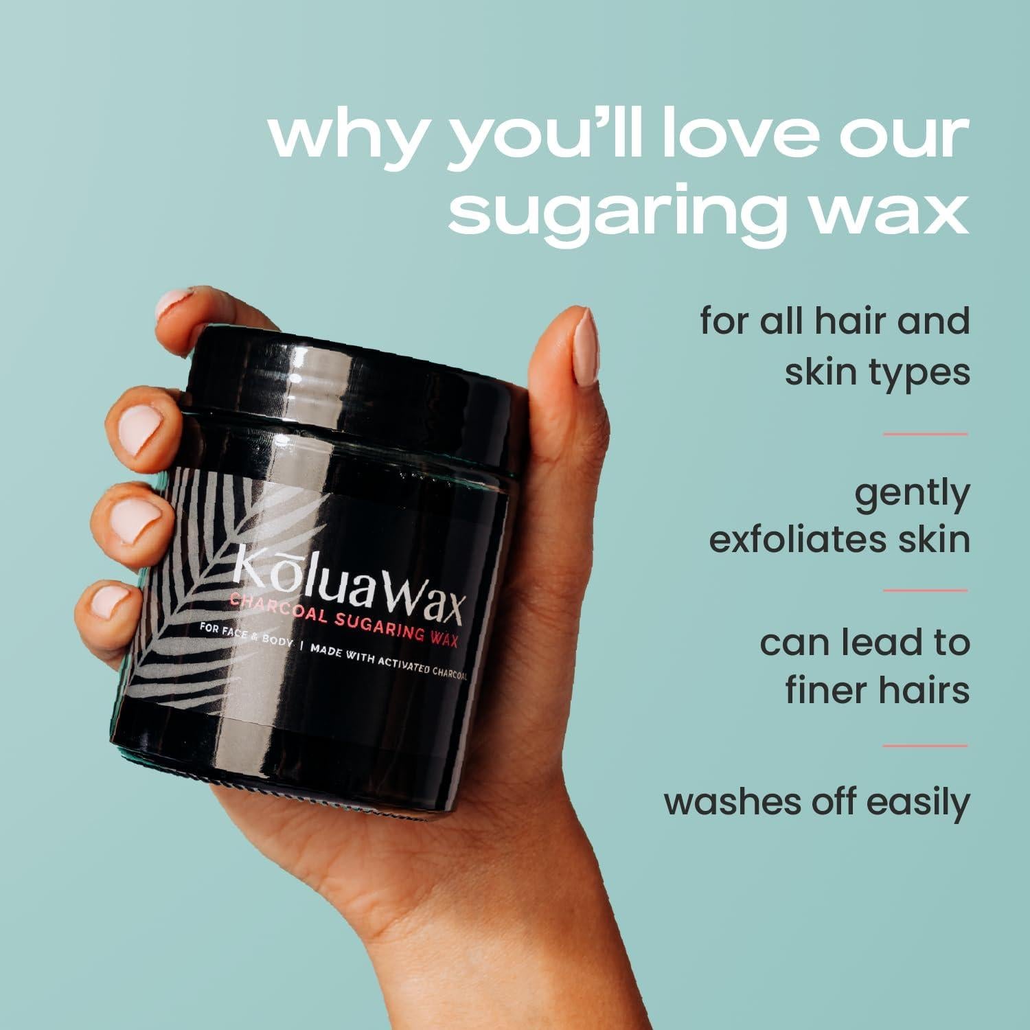 Kit de Cera de Azúcar Vegana KoluaWax 340g - Depilación Ecológica