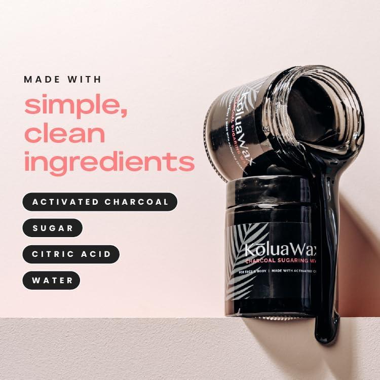 Kit de Cera de Azúcar Vegana KoluaWax 340g - Depilación Ecológica