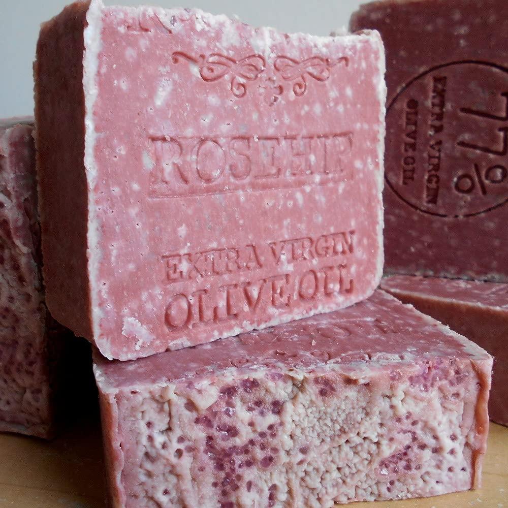 Jabón Natural Vegano de Abuela - Rosa Mosqueta y Oliva 198g