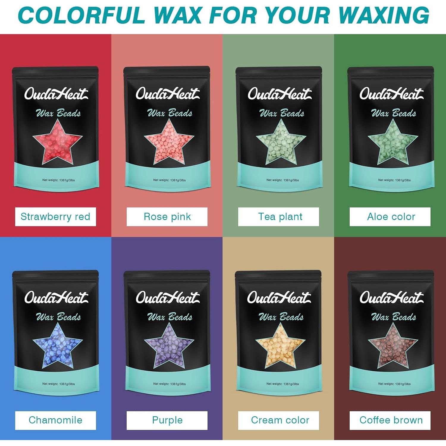 Perlas de Cera para Depilación OudaHeat 1.1kg Piel Sensible