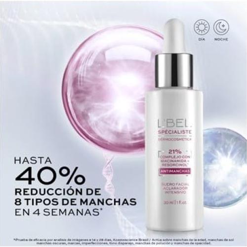 Suero Aclarador Anti-Manchas L'Bel 30 ml Niacinamida 21%