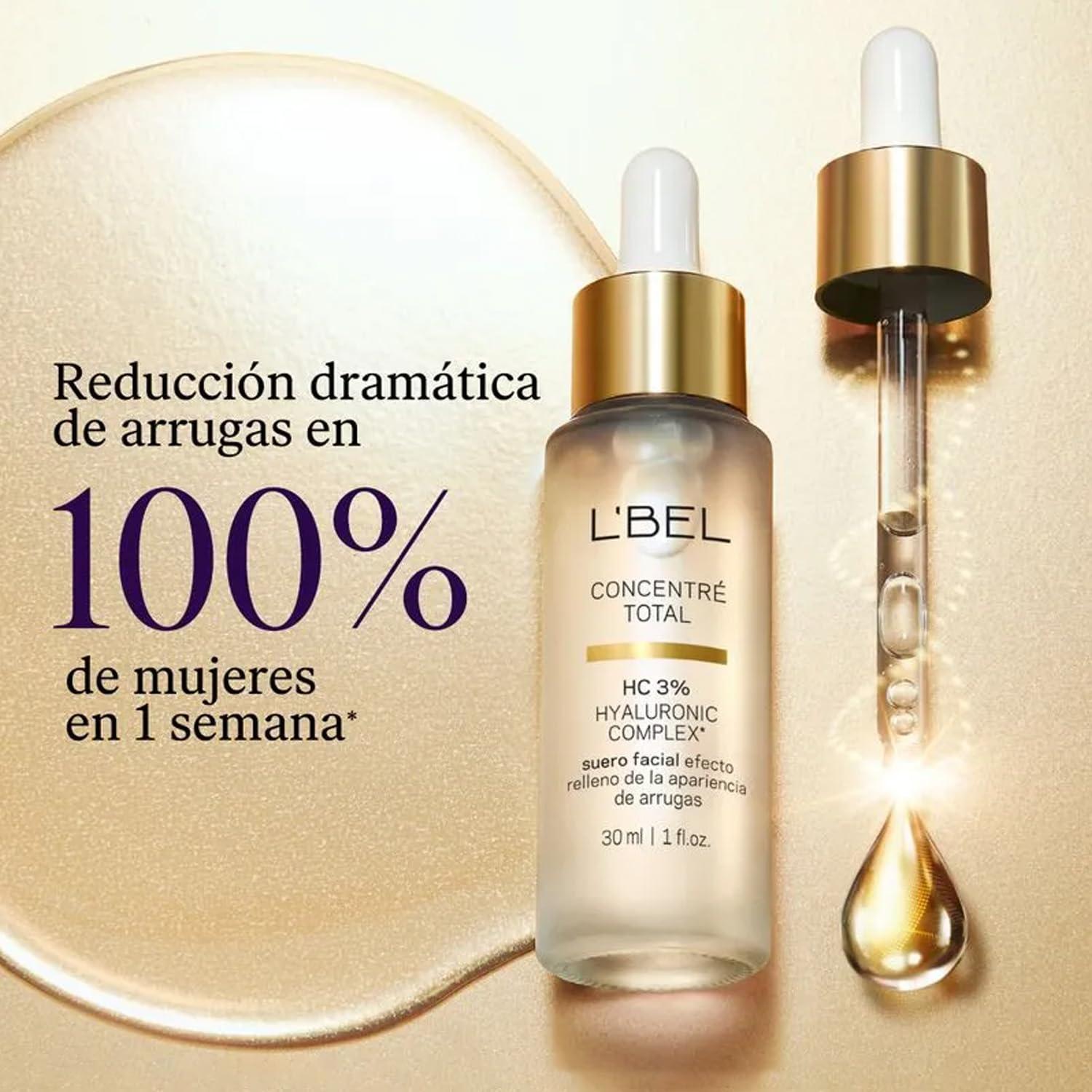 Suero Facial Hialurónico L'BEL 30ml - Antiarrugas Efectivo