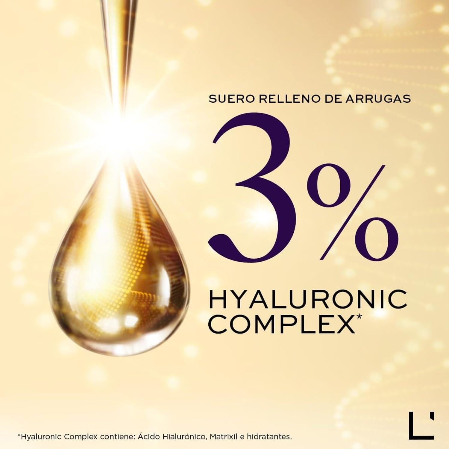 Suero Facial Hialurónico L'BEL 30ml - Antiarrugas Efectivo