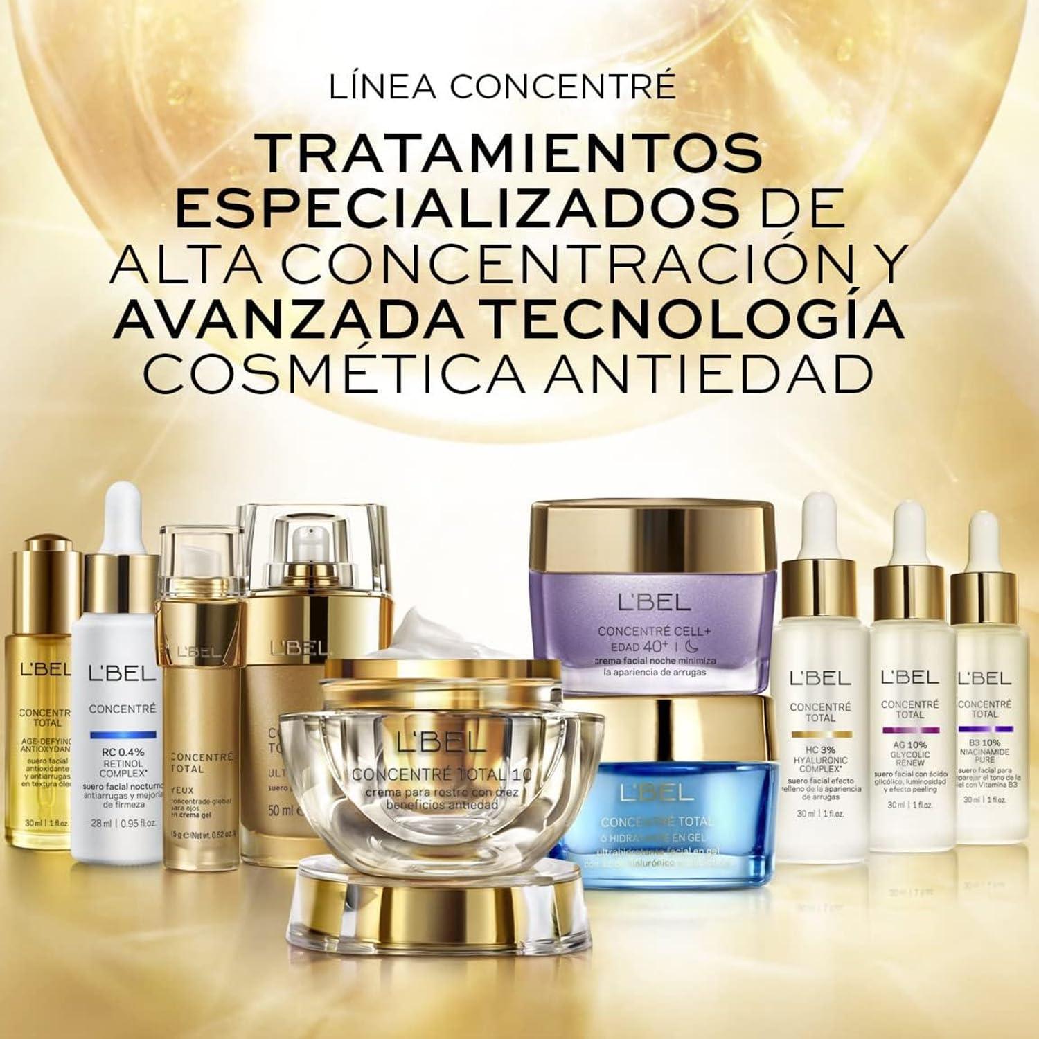 Suero Facial Hialurónico L'BEL 30ml - Antiarrugas Efectivo