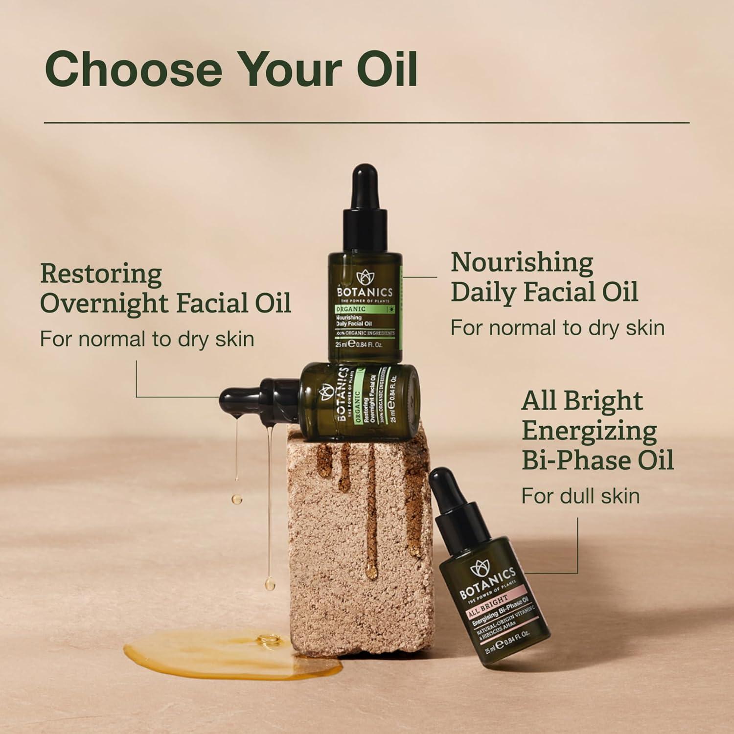 Aceite Facial Hidratante Botanics 24.9 ml - Orgánico y Vegano