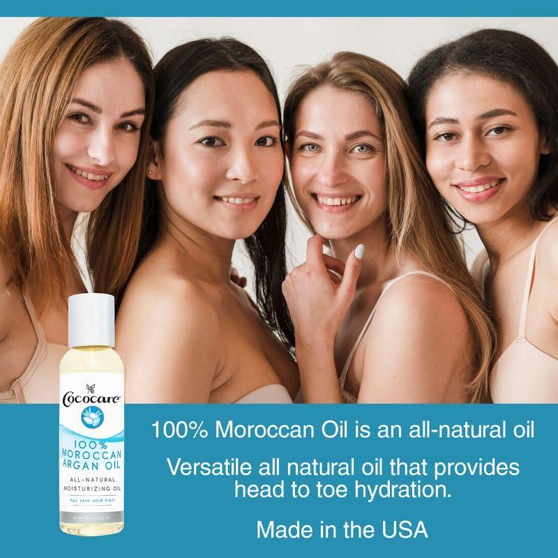 Aceite de Argán Cococare 100% Natural 56.7 g - Hidratante Piel y Cabello