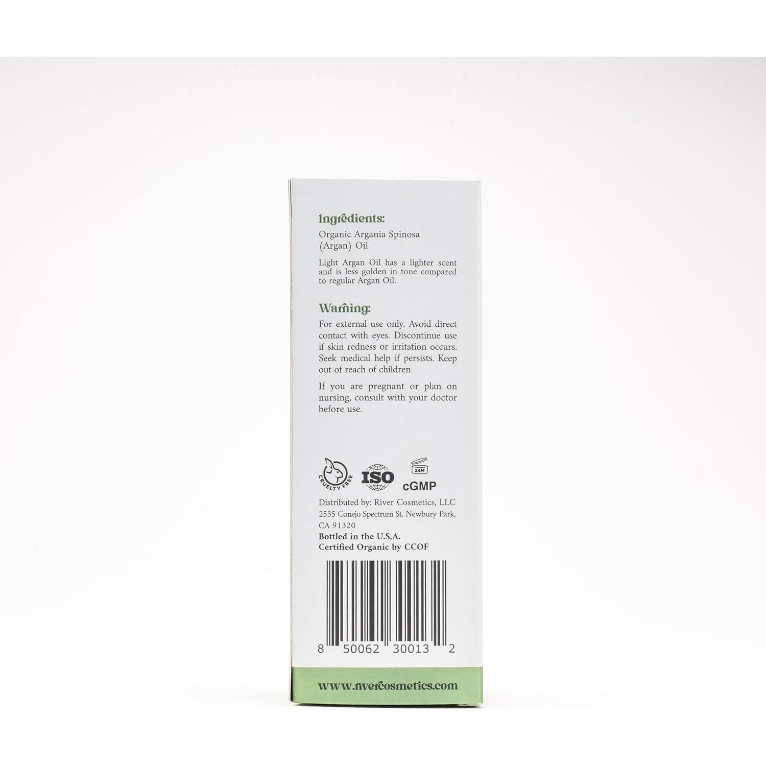 Aceite de Argán Orgánico Prensado en Frío 118 ml - River Cosmetics