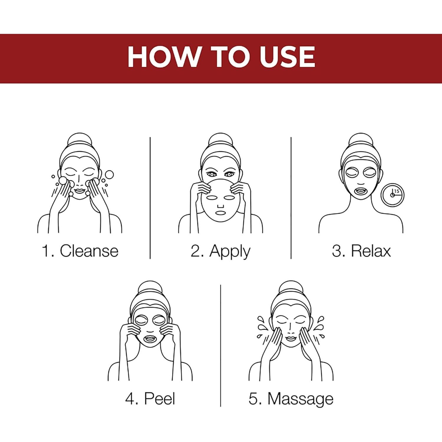 Máscara Facial Burbujeante Nykaa Naturals Fresa y Argán 19g