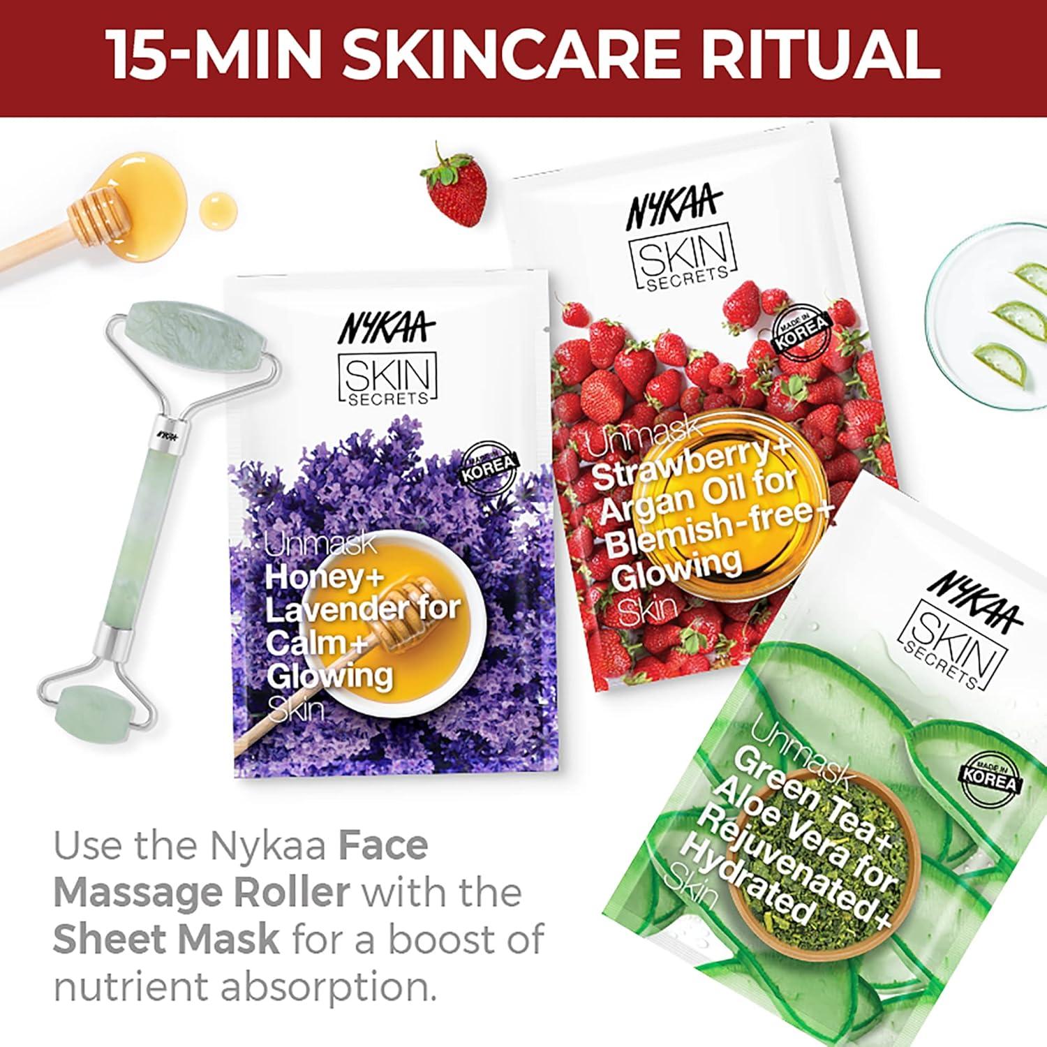 Máscara Facial Burbujeante Nykaa Naturals Fresa y Argán 19g