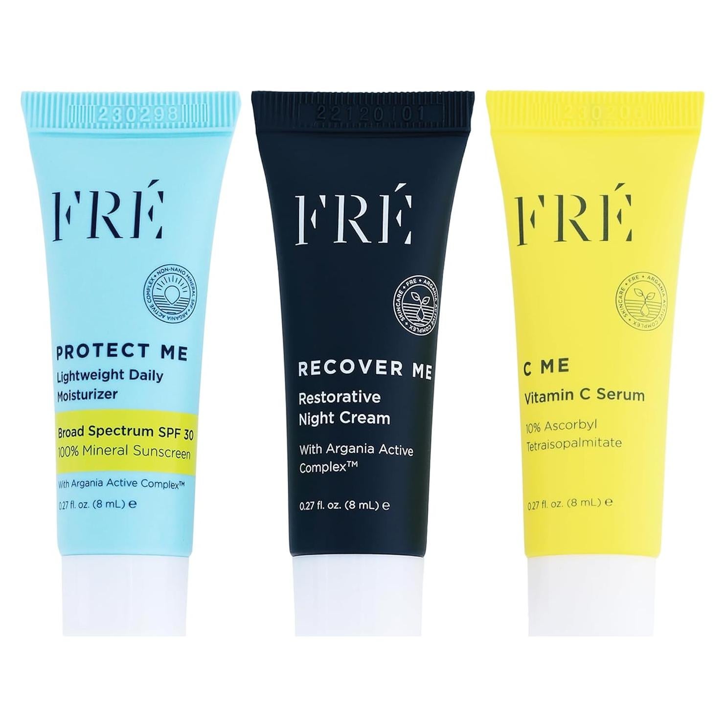 Set de Cuidado de Piel FRÉ Mini - Suero Vitamina C, Hidratante SPF 30