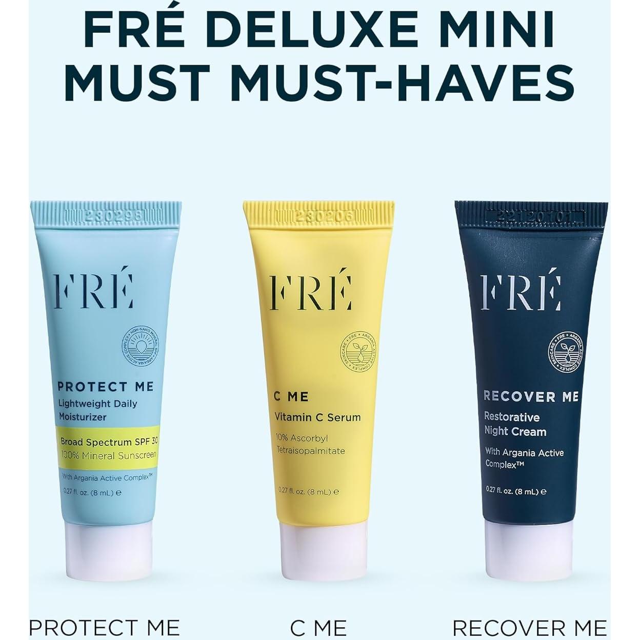 Set de Cuidado de Piel FRÉ Mini - Suero Vitamina C, Hidratante SPF 30