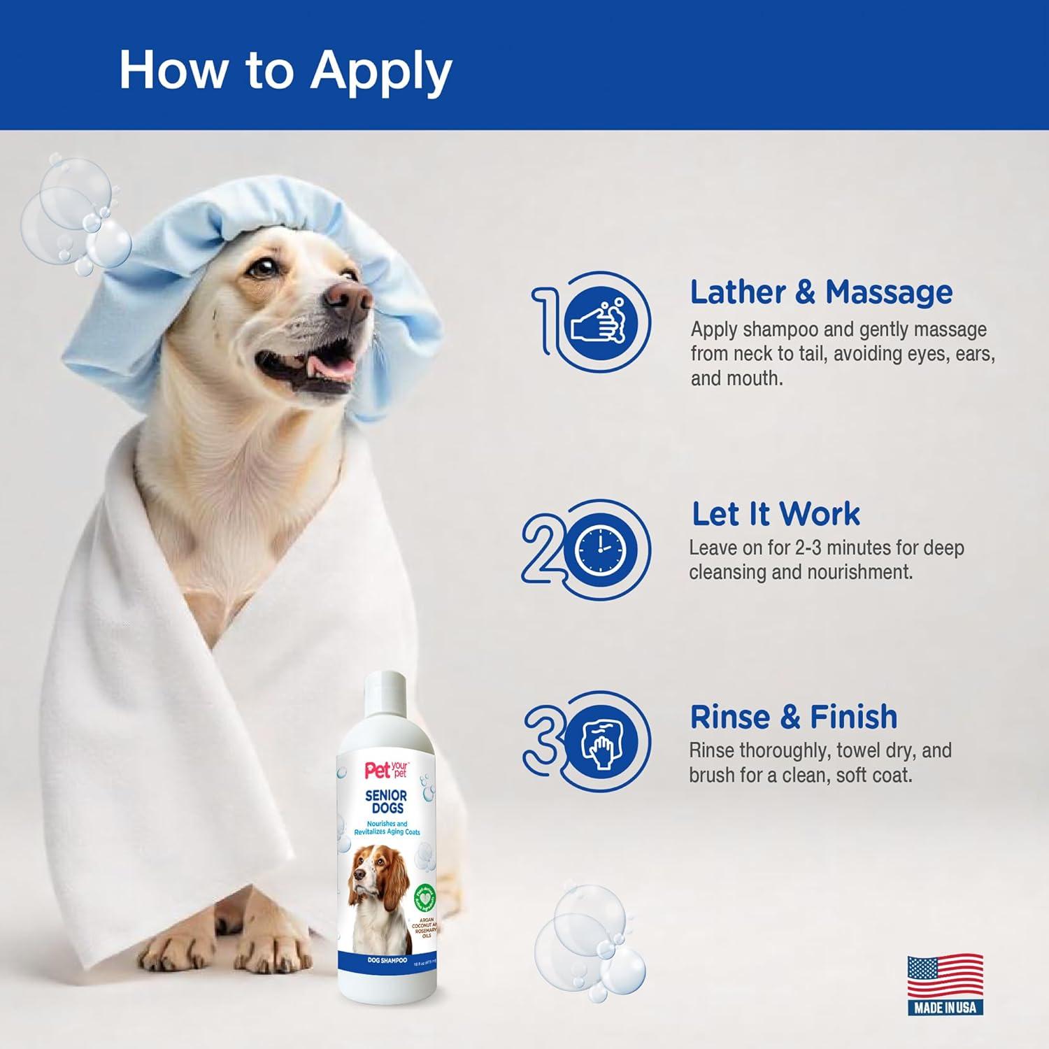 Champú Natural para Perros Mayores Kinross 473 ml - Hidratante