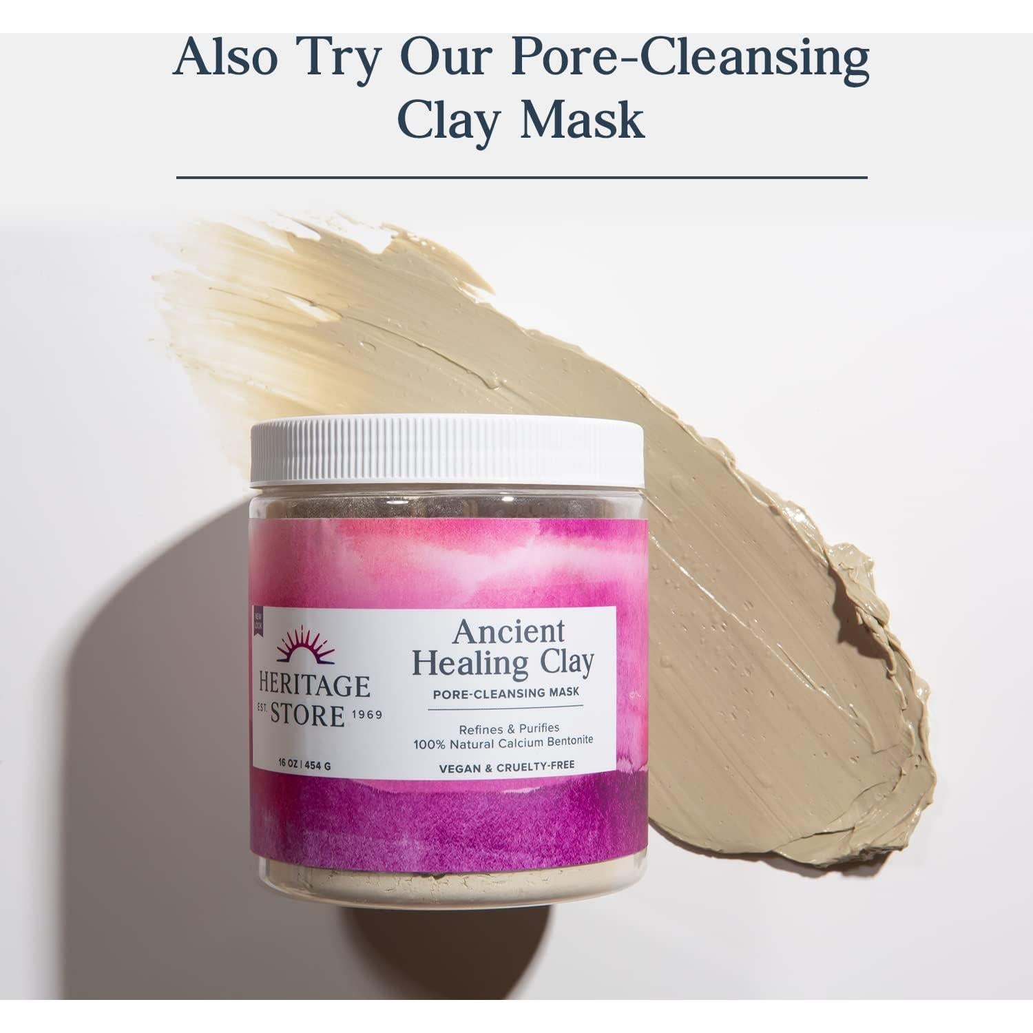 Tónico Facial Heritage Store Agua de Rosa 227g - Exfoliante Vegano