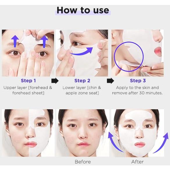 Mascarilla Lifting Hidratante DEWYCEL 7 Puntos HydroGel 4 Unidades