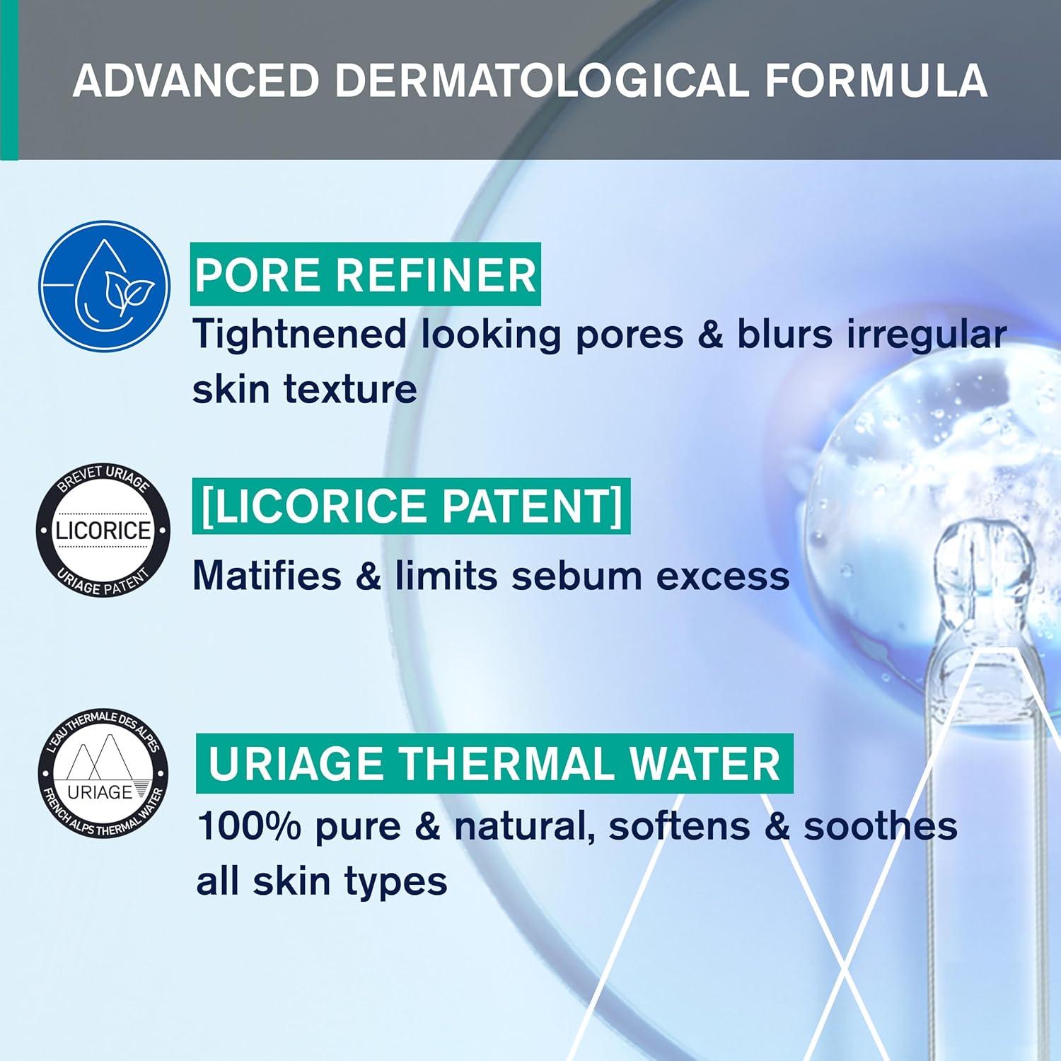 Agua Micelar Uriage 500 mL con Extracto de Manzana Piel Grasa