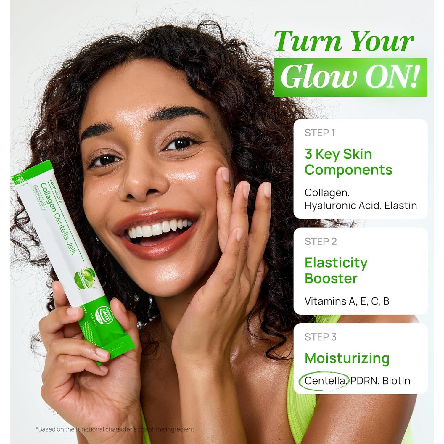 Gelatina de Colágeno FOODOLOGY 300Da con Centella 10 Días