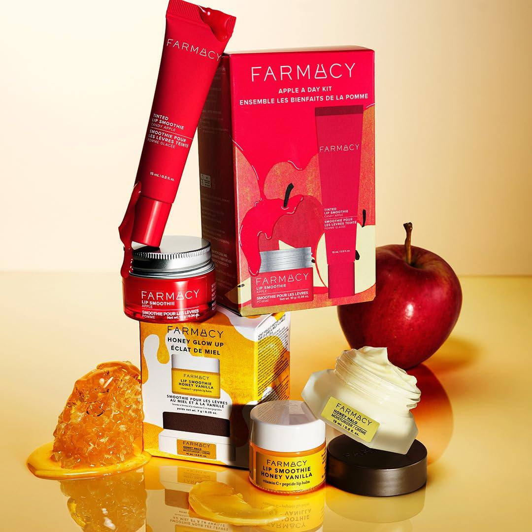 Kit de Balsamo Labial Farmacy Apple A Day - Hidratante y Voluminizador (2 Unidades)