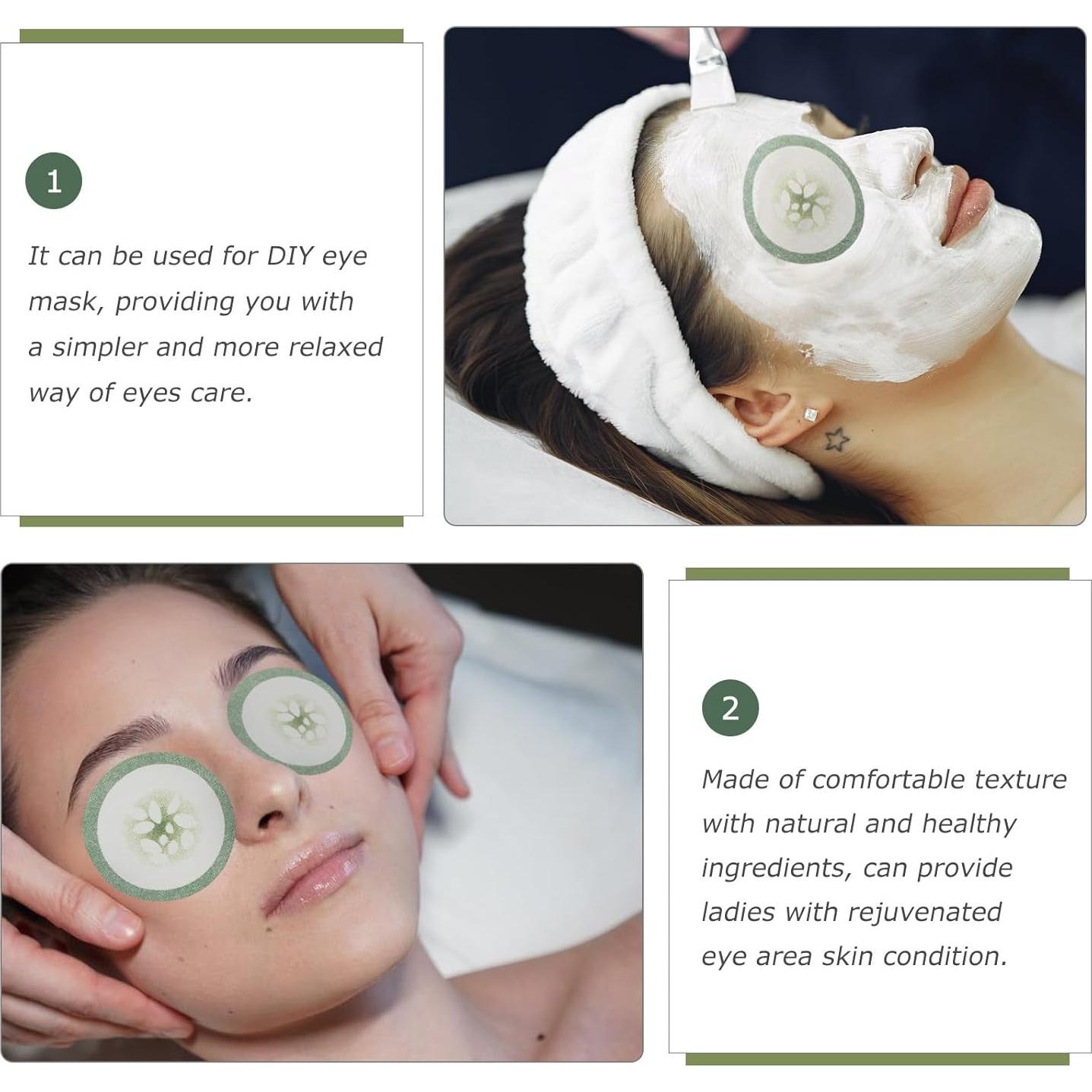 100 Almohadillas Frías para Ojos Hidratantes Cuidado de la Piel