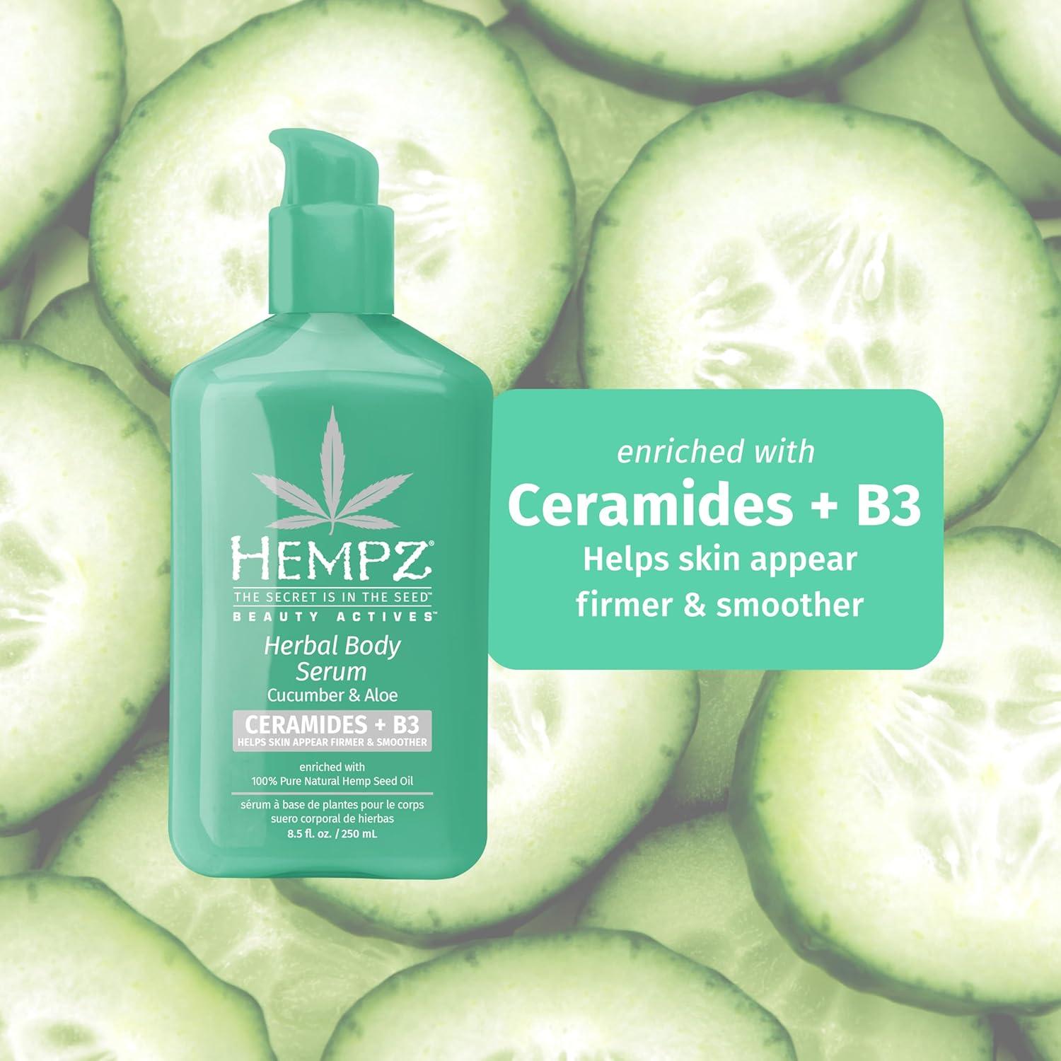 Suero Corporal Herbal Hempz 250 ml Pepino y Aloe con B3
