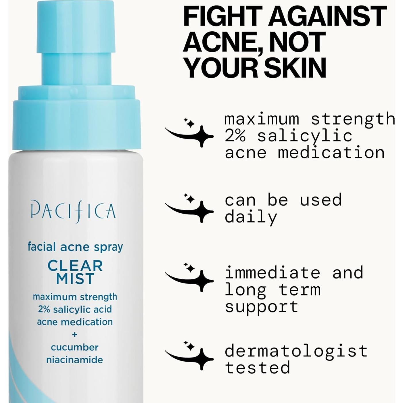 Spray Facial Pacifica para Acné 2% Ácido Salicílico 136g