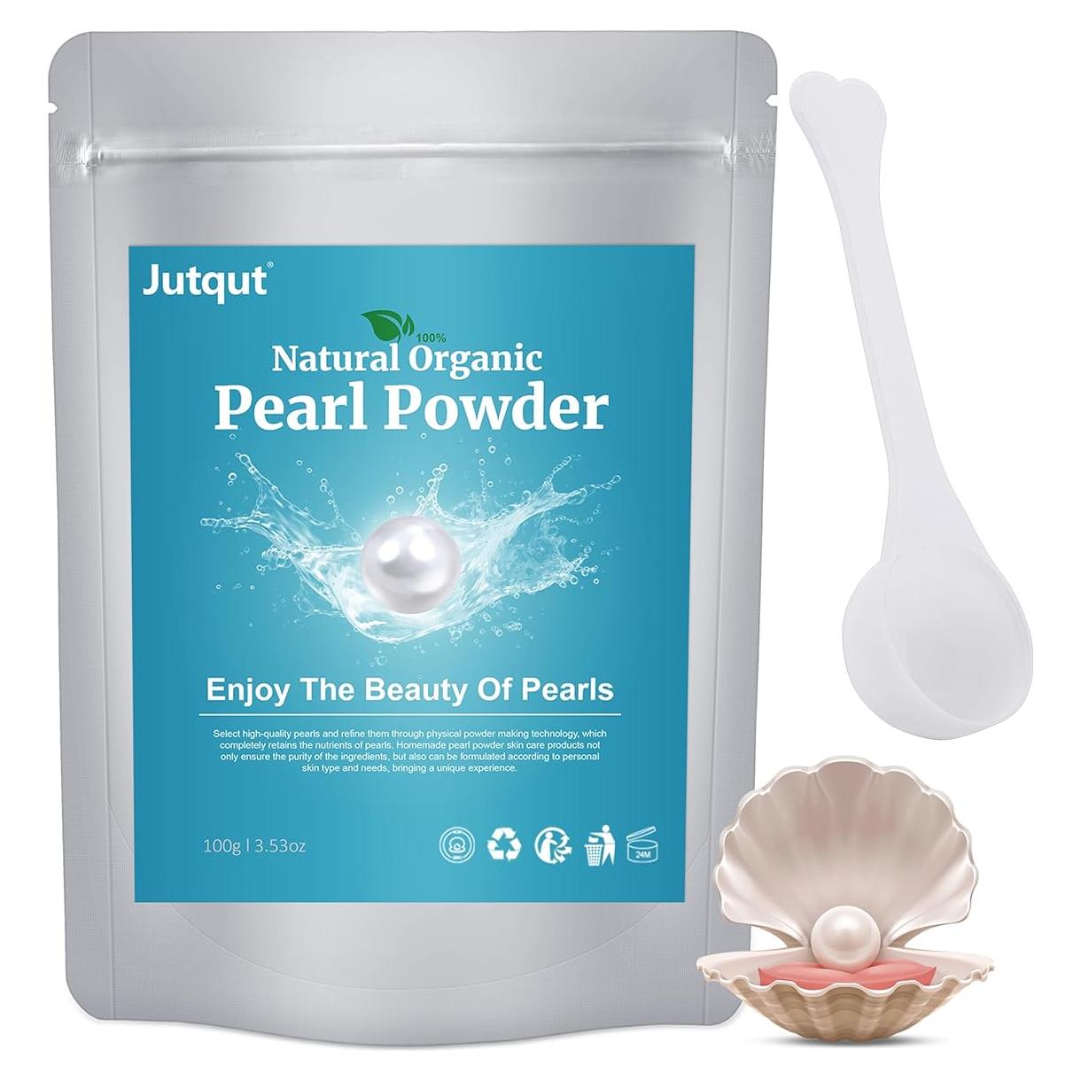 Polvo de Perla Orgánico Jutqut 100g - Cuidado de Piel DIY