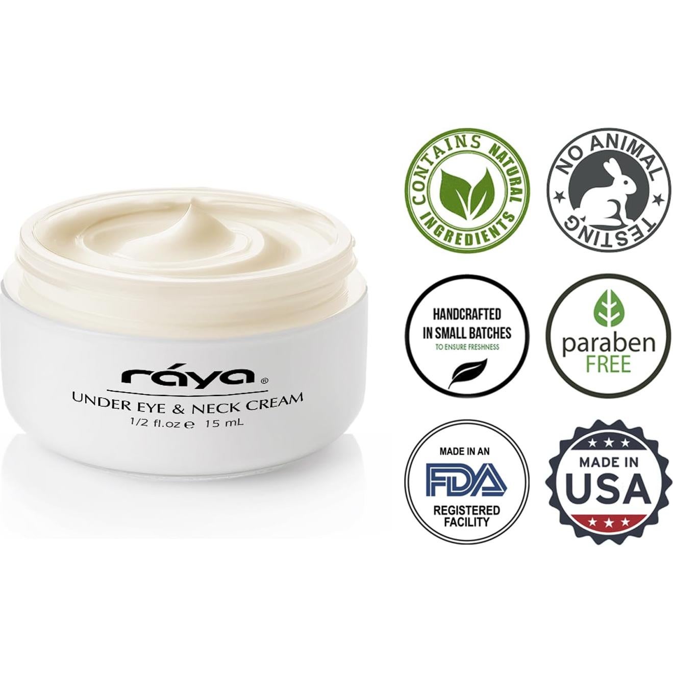 Crema Antienvejecimiento para Ojos y Cuello RAYA 408 - 15.87g