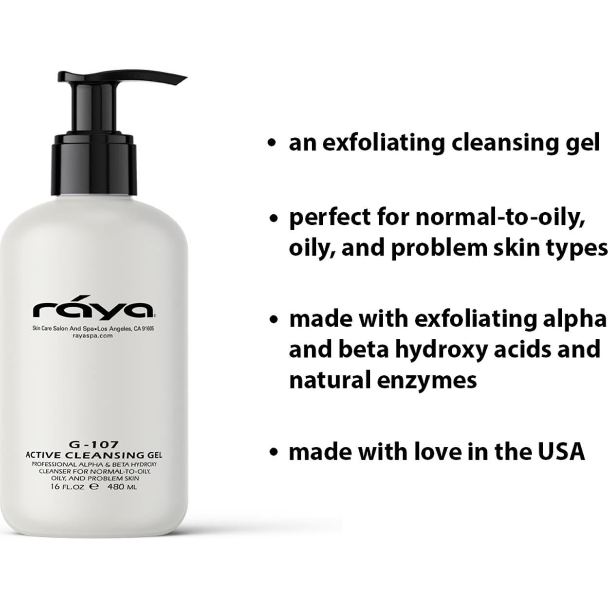 Gel Limpiador Facial Raya 236 ml - Purificante para Piel Grasa