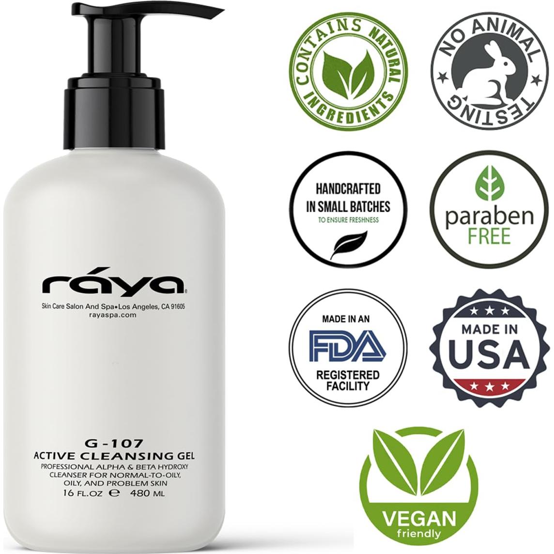 Gel Limpiador Facial Raya 236 ml - Purificante para Piel Grasa