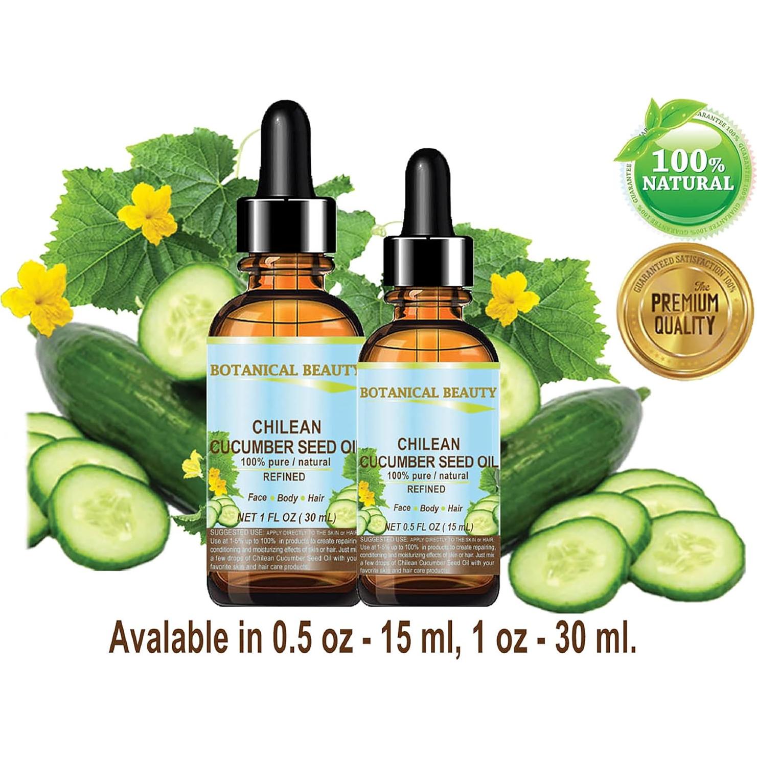 Aceite de Semilla de Pepino 100% Puro Natural 10 ml