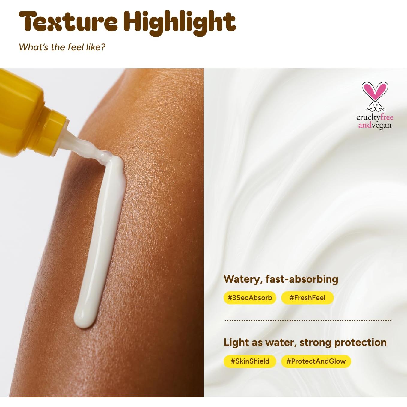 Suero Solar Unleashia Plátano Niacinamida 59g SPF Hidratante