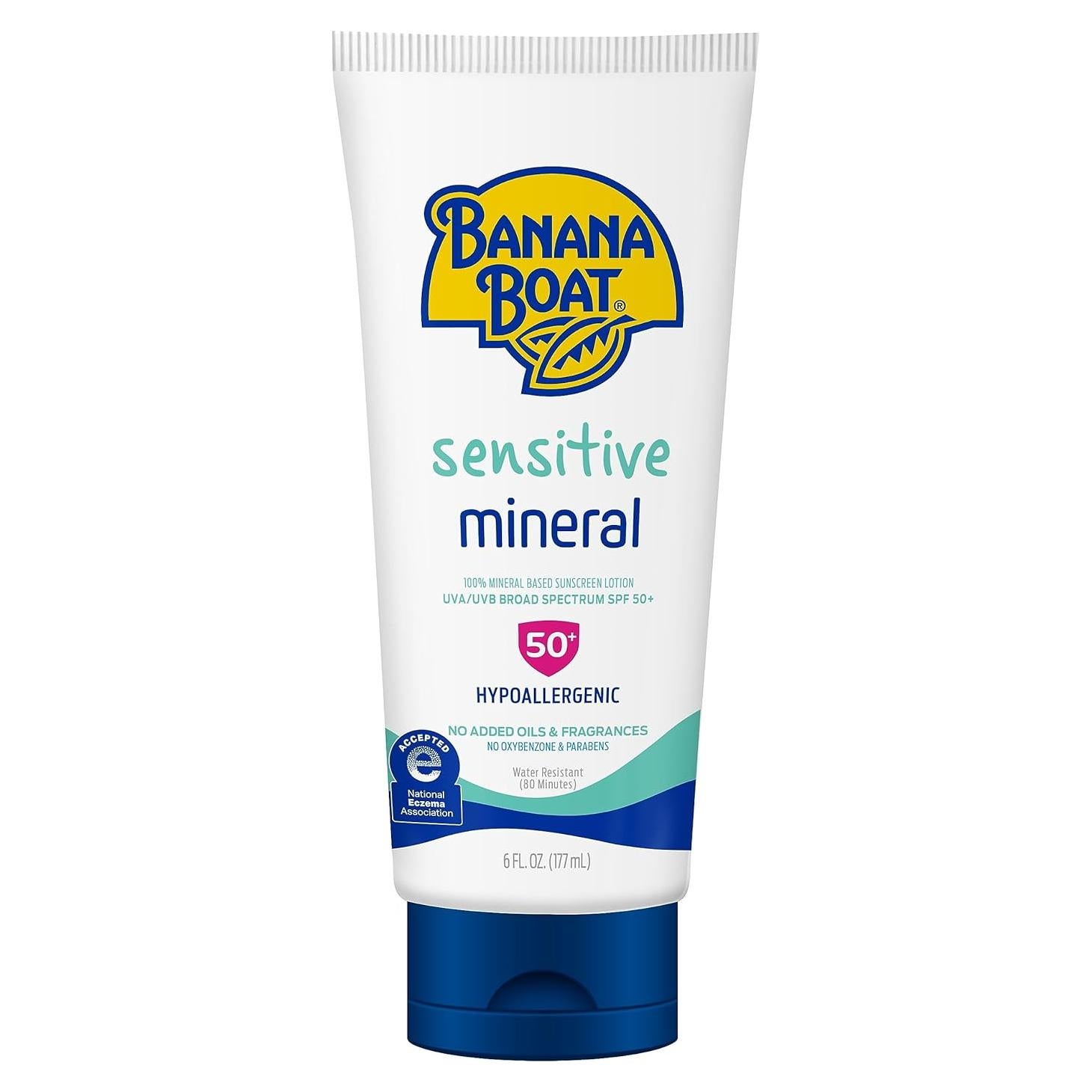 Protector Solar Mineral Banana Boat SPF 50+ 170g Piel Sensible