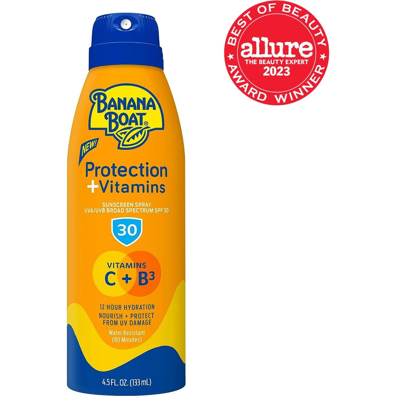 Banana Boat Spray Solar Hidratante SPF 30 con Vitaminas 133ml