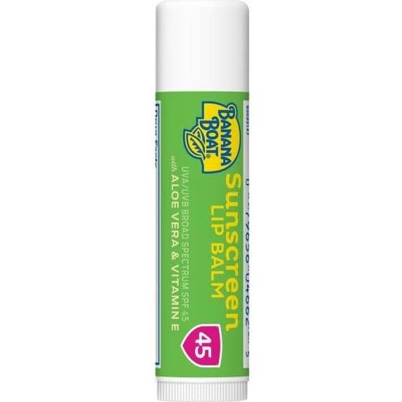 Bálsamo Labial Solar Banana Boat Aloe Vera SPF 45 - 3 Unidades