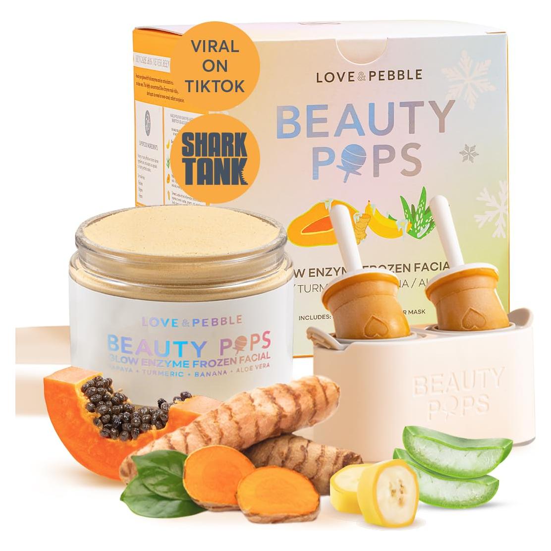 Rodillo de Hielo Love & Pebble con Máscara Facial de Superalimentos