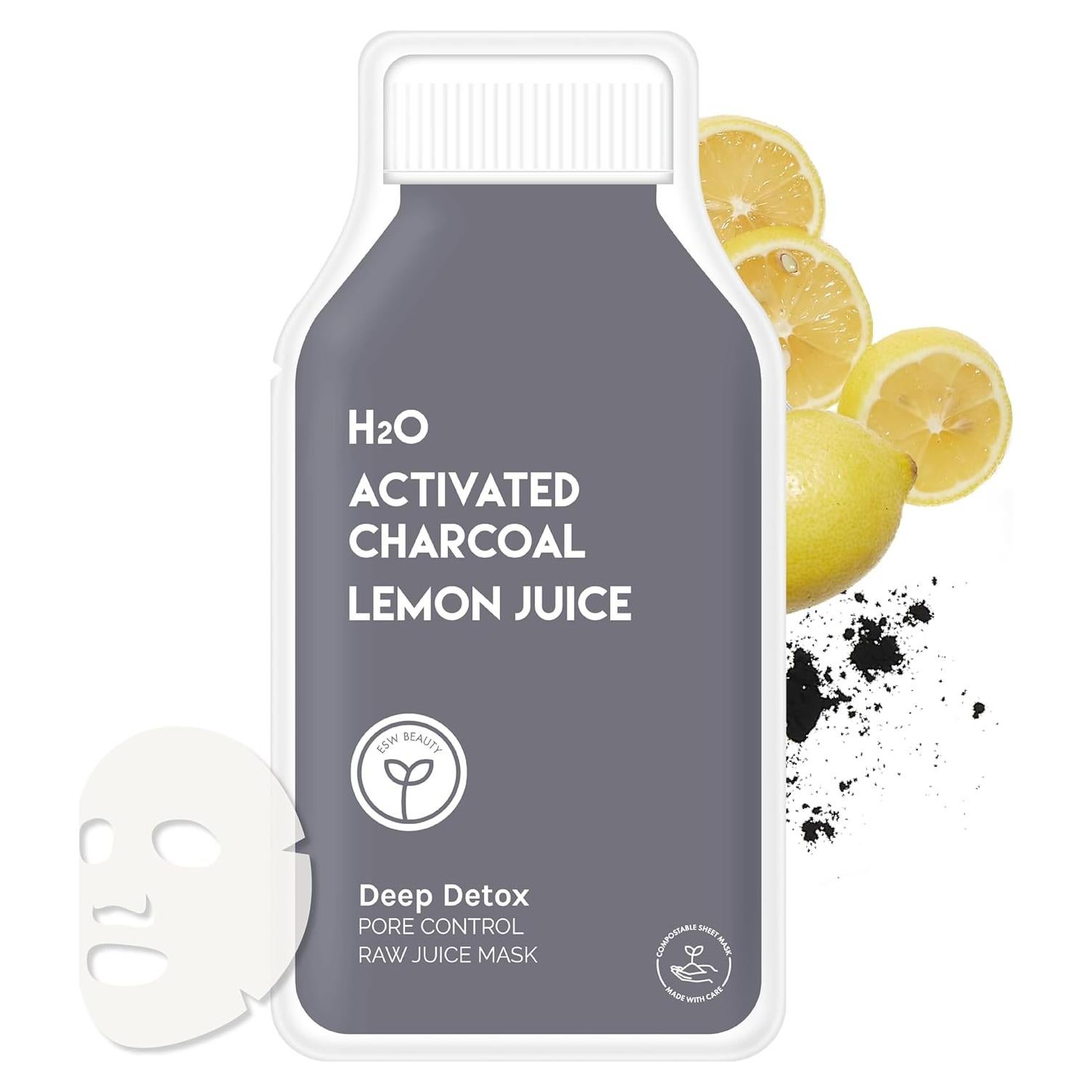 Máscara Facial Detox Profundo ESW - Carbón Activado 1 Cuenta