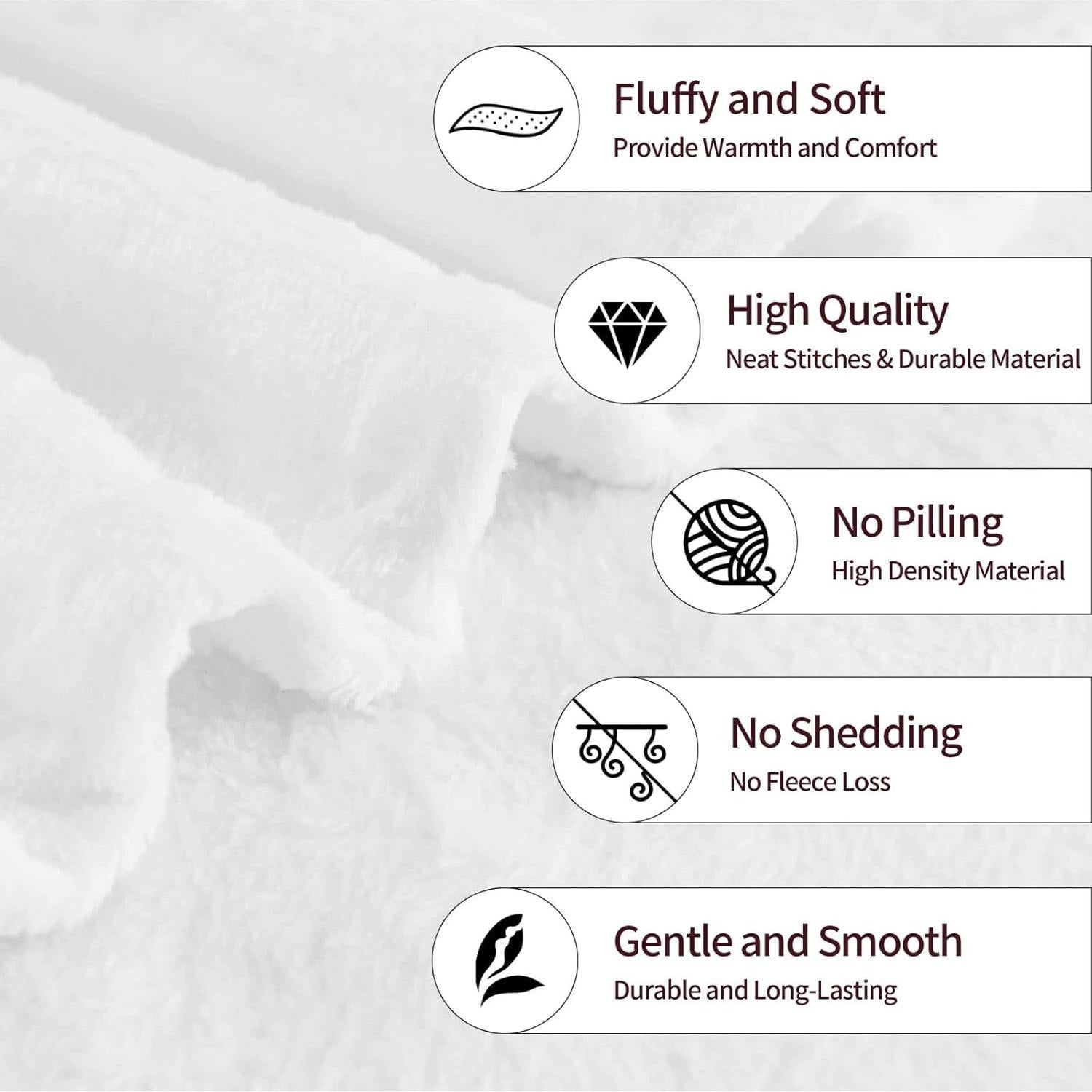 Manta de Franela VOOHDDY 50x40 cm Plátano Linda Suave