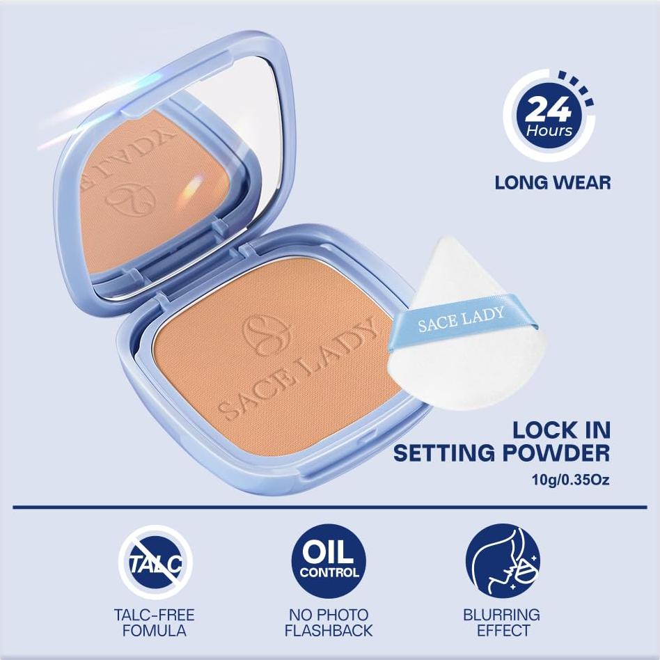 Polvo Facial Compacto SACE LADY #04 Medio-Tostado 9.92 g