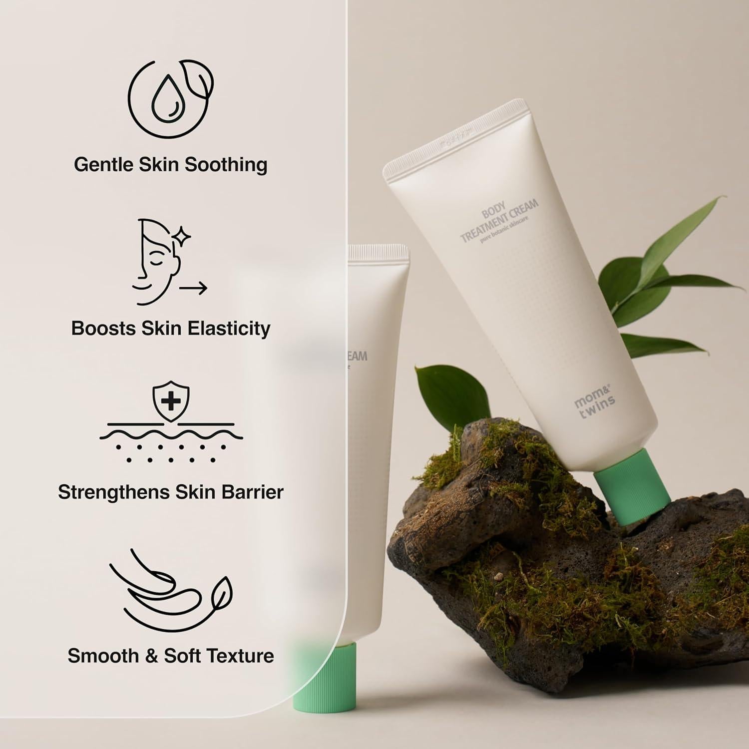 Crema Corporal Orgánica Coreana GREEN COS 100g - Hidratante y Calmante