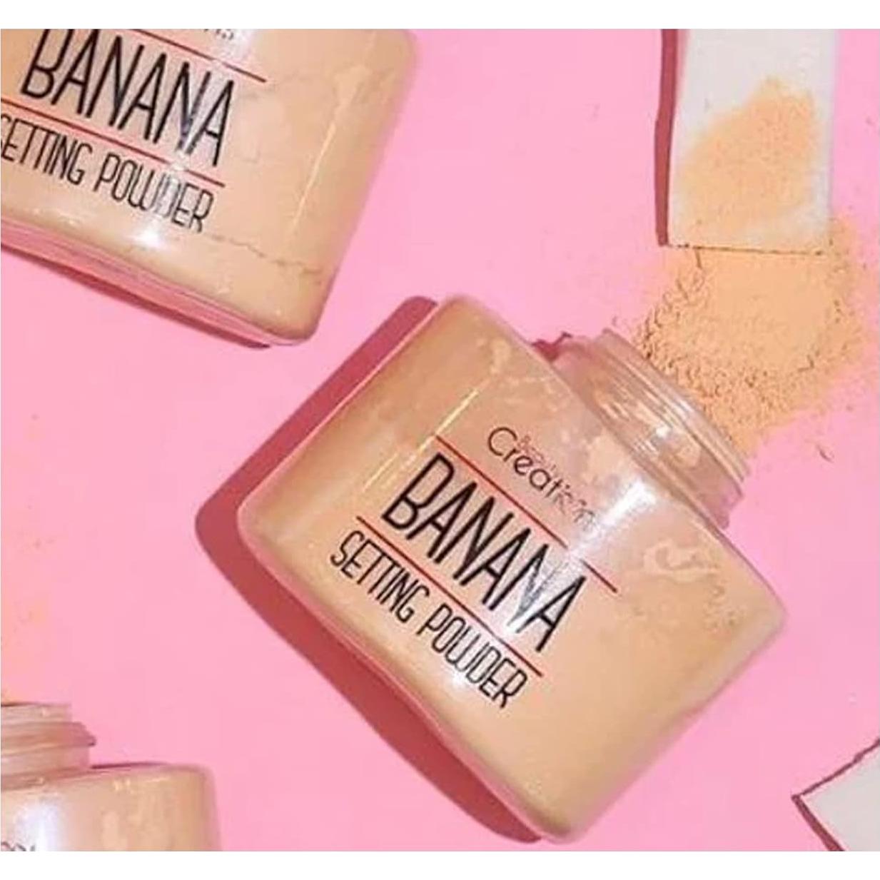 Polvo Suelto Fijador Beauty Creations Banana 40g Acabado Mate