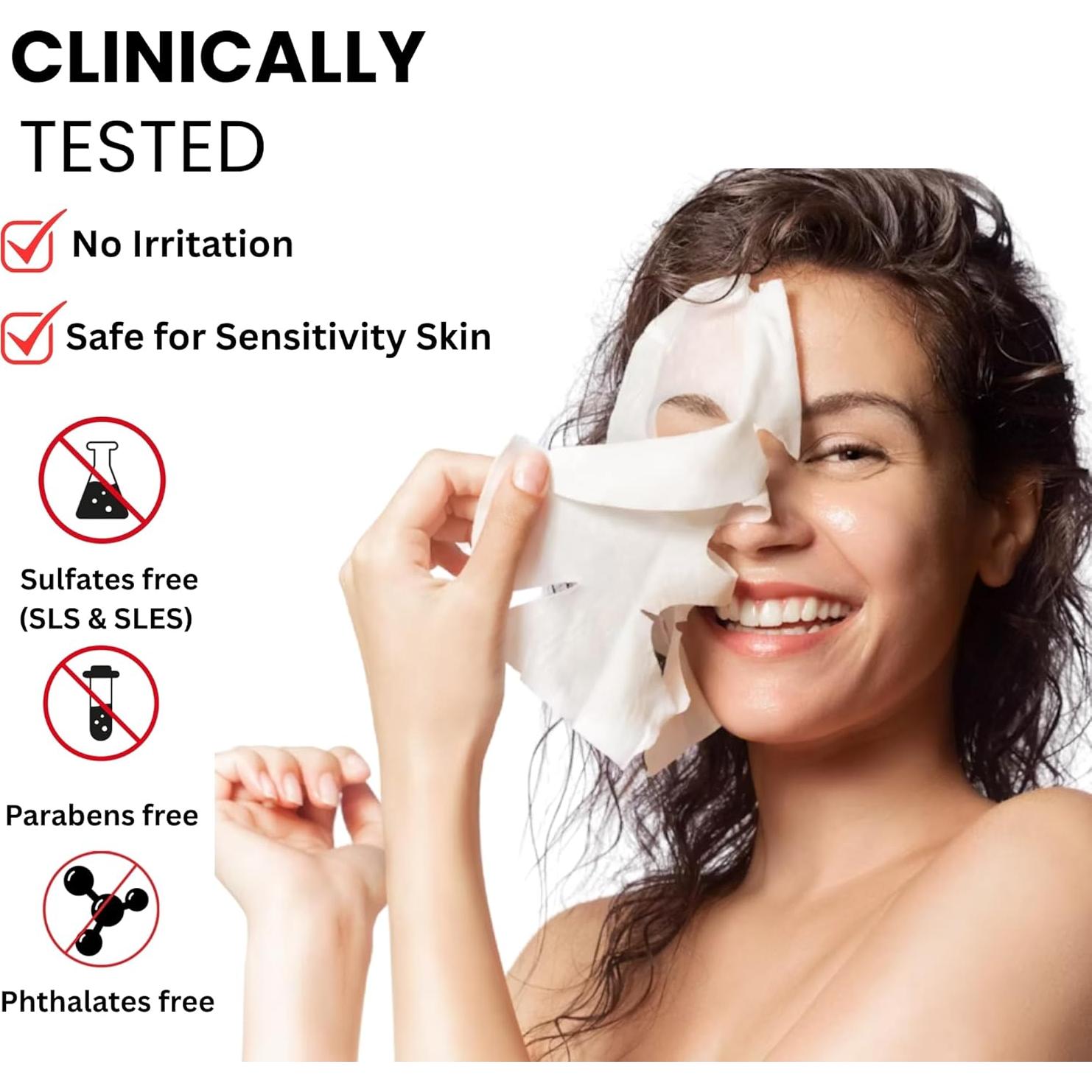 Mascarilla Facial de Colágeno S.G - Hidratante y Reafirmante 6-Pack