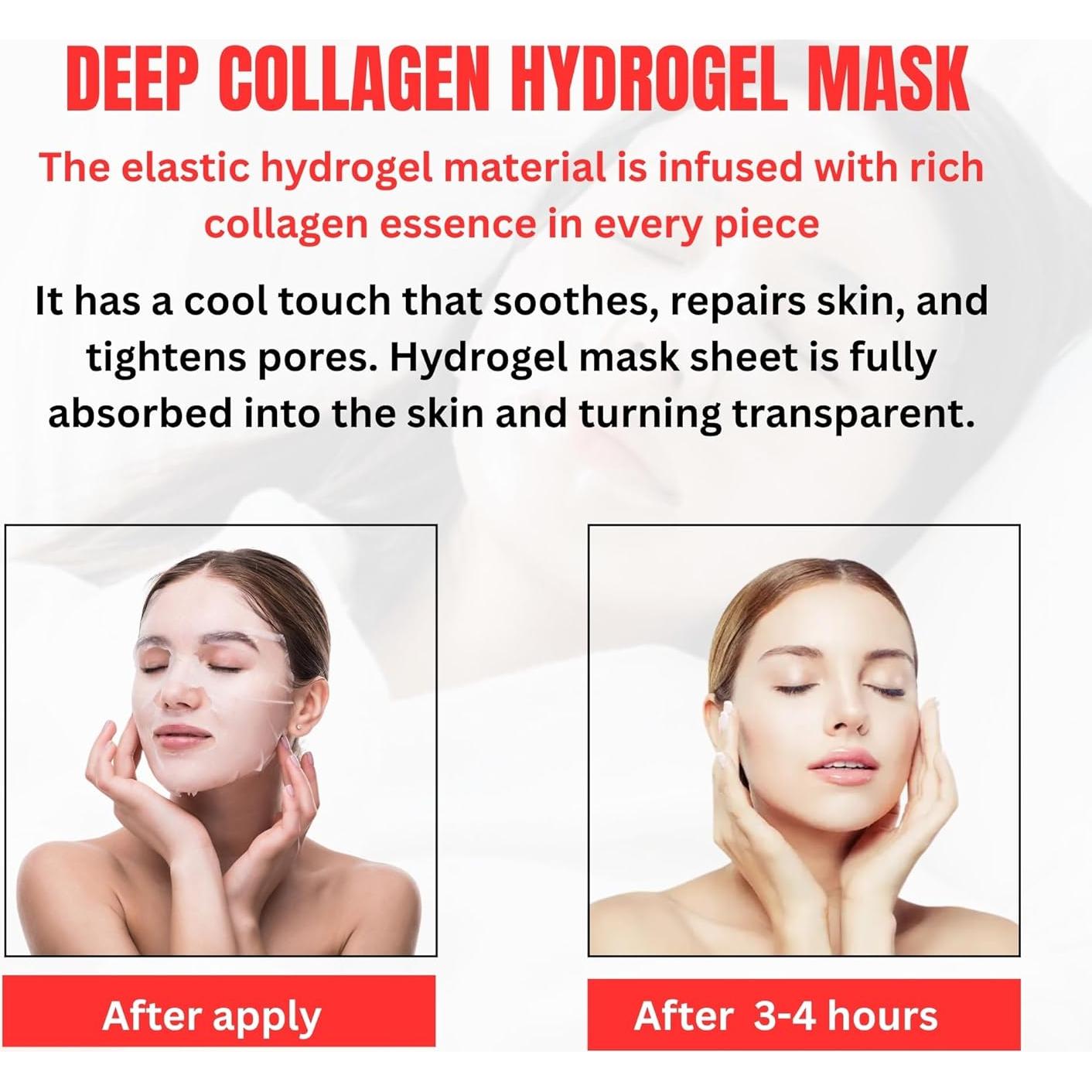 Mascarilla Facial de Colágeno S.G - Hidratante y Reafirmante 6-Pack