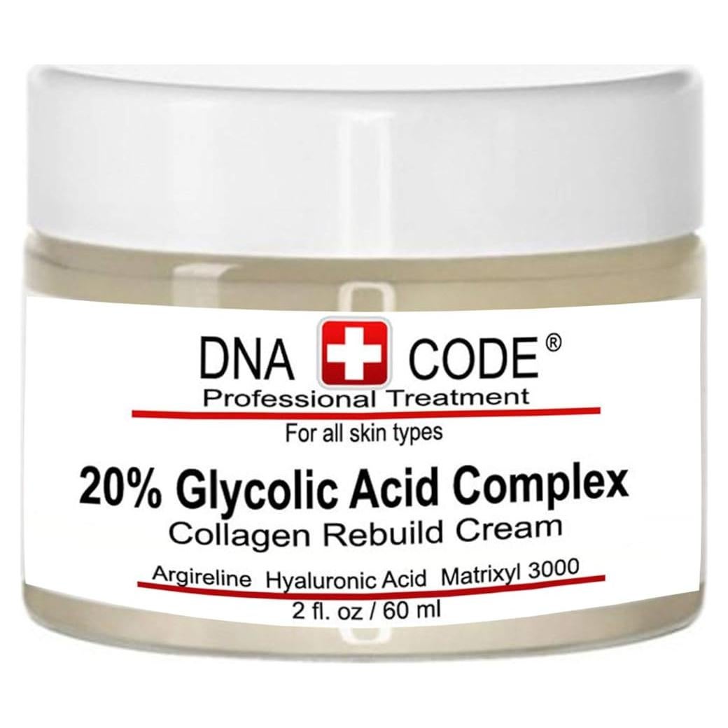 Crema Reestructurante de Colágeno 59 ml - Ácido Glicólico 20%