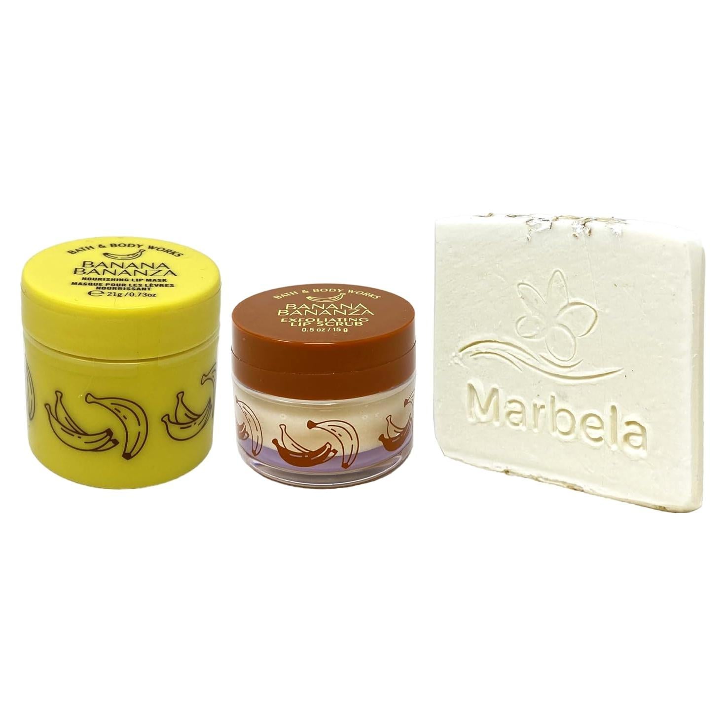 Conjunto Labial Banana Bananza Bath & Body Works 2 Piezas