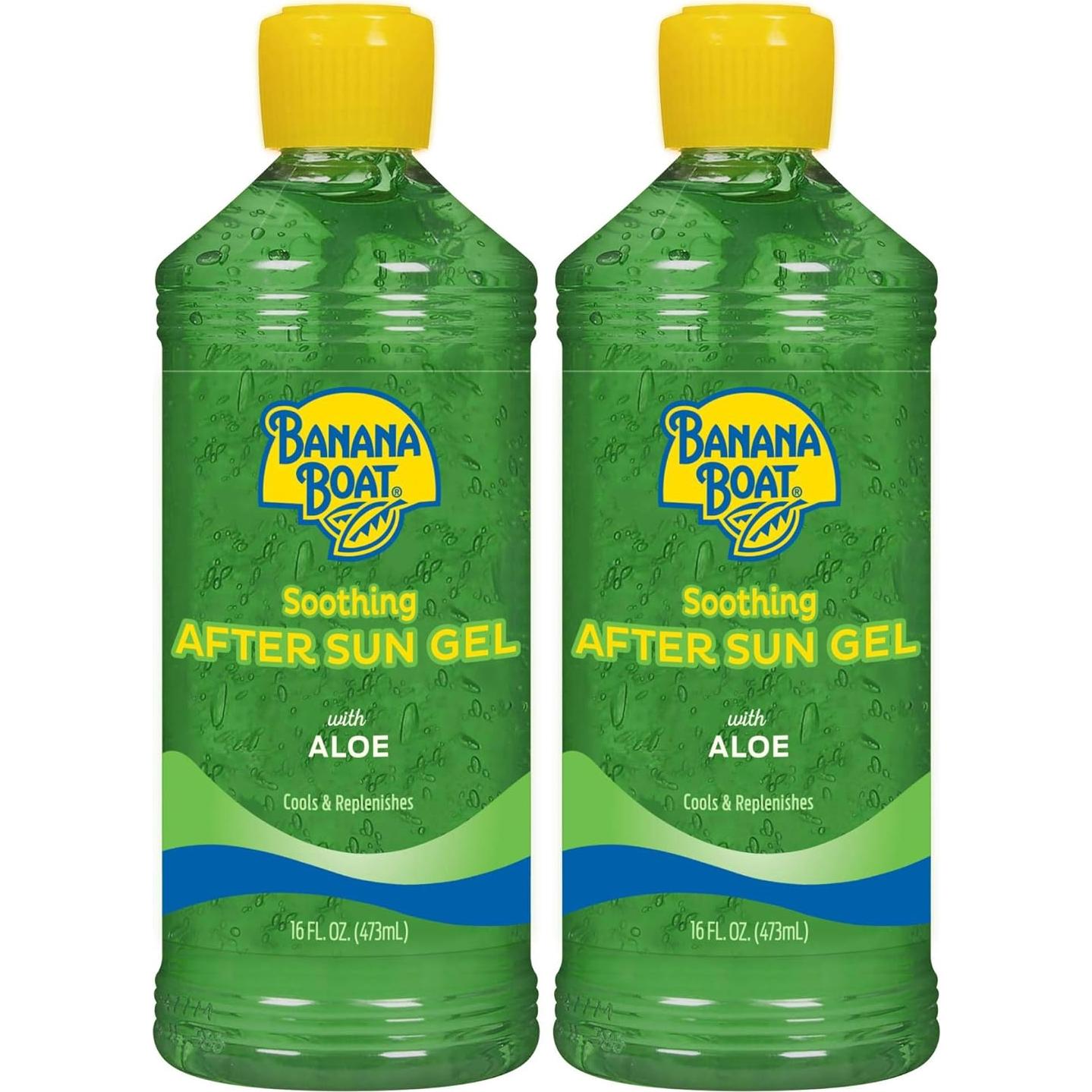 Paquete Doble Gel Calmante Aloe Banana Boat 473ml + Mantequilla Coco Hawaiian Tropic 227ml