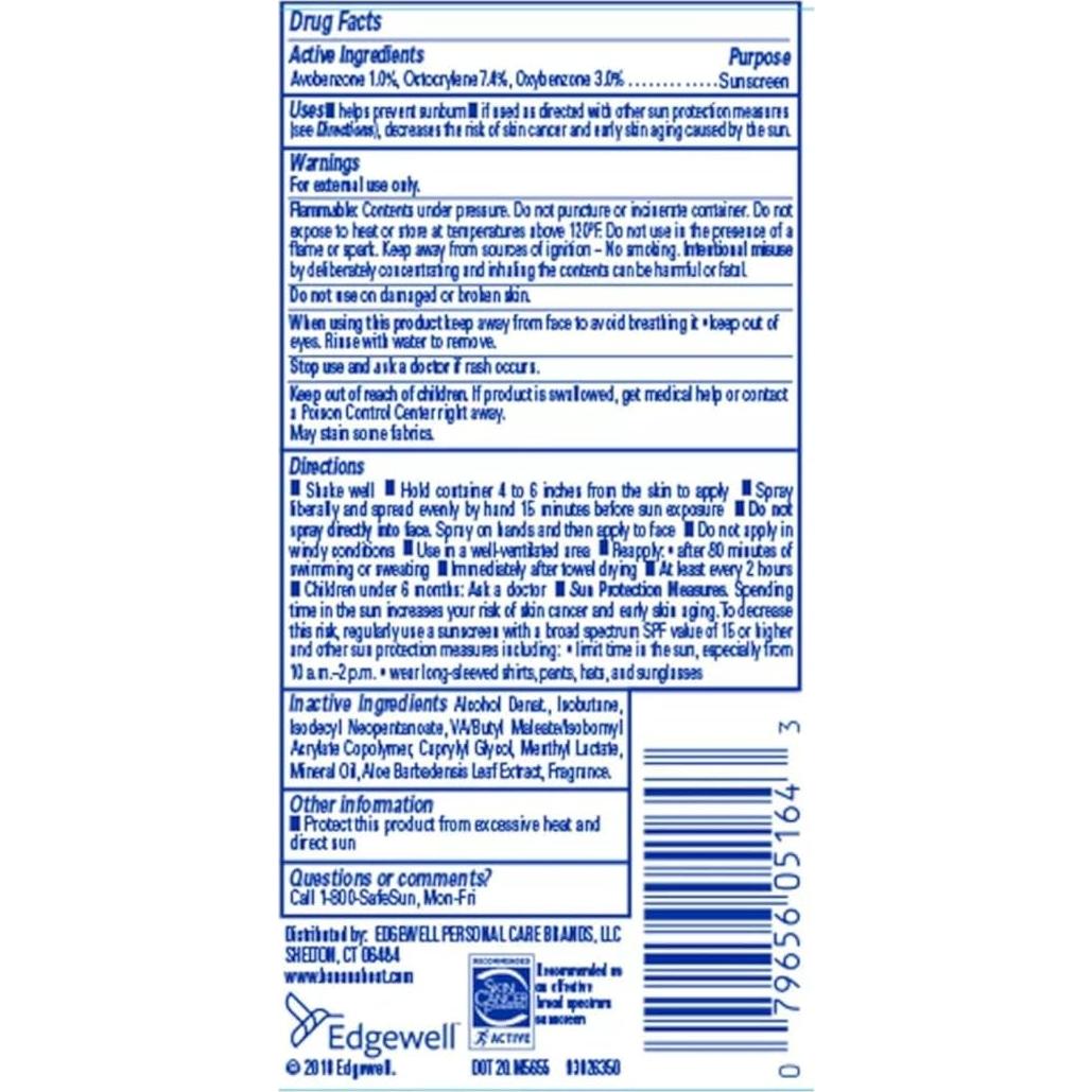 Protector Solar Spray Continuo Banana Boat Sport CoolZone SPF 30 - 4 Piezas