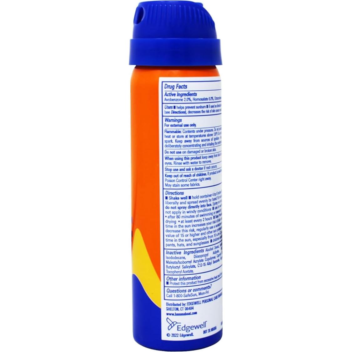 Protector Solar Spray Continuo Banana Boat Sport CoolZone SPF 30 - 4 Piezas