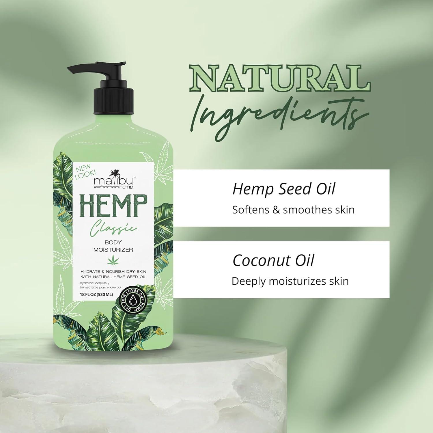 Hidratante Corporal Clásico Malibu 532 ml - Vegano y Natural