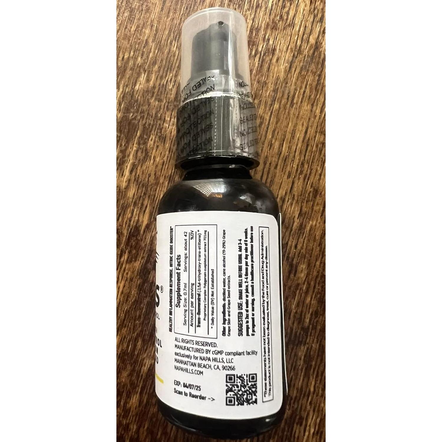 Suero VitaRes con Resveratrol y Extractos de Uva 29.57 ml