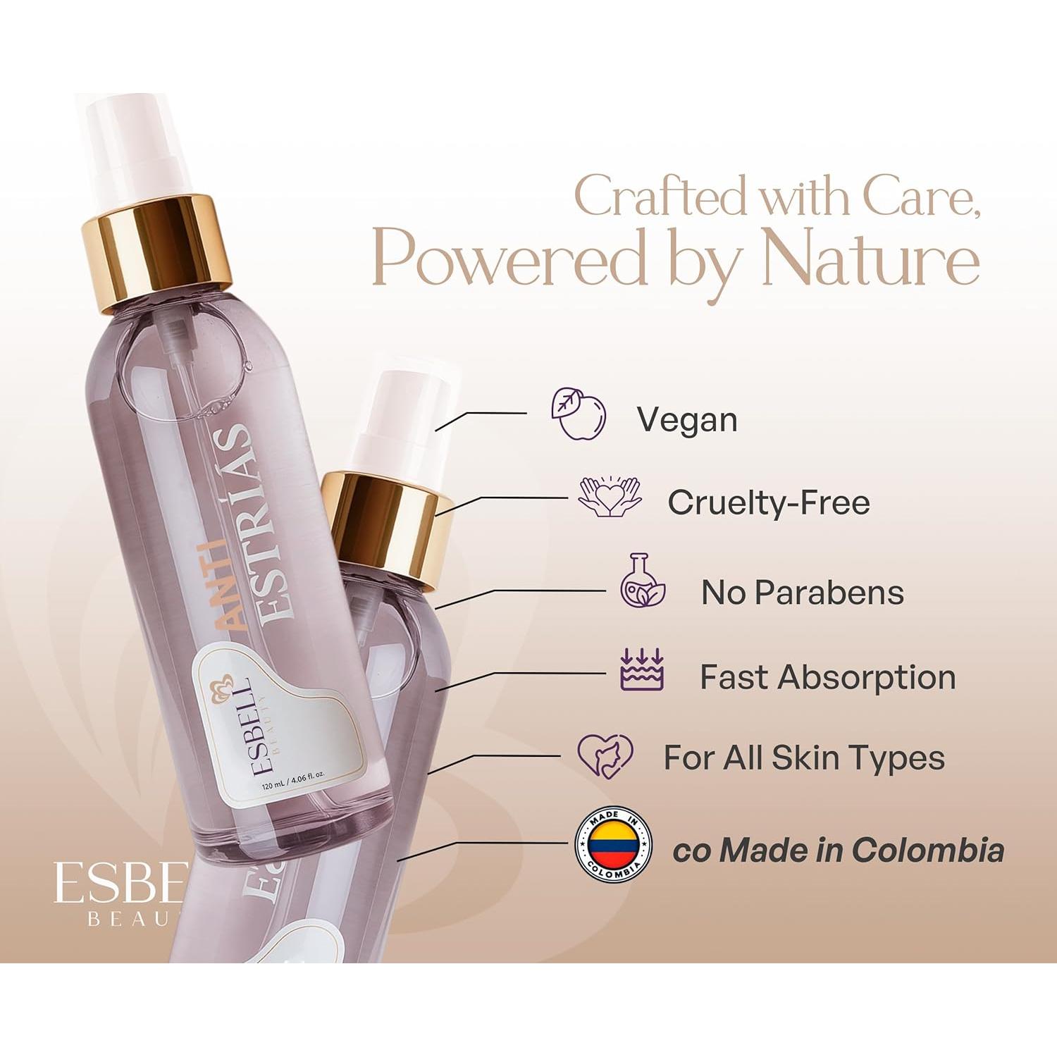 Aceite Corporal ESBELL con Vitamina E y 5 Aceites Naturales - 120ml